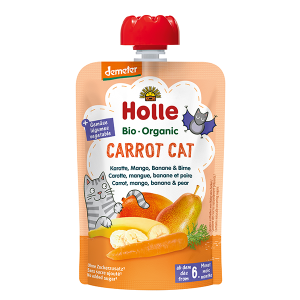 Holle Organic Baby Food Pouch - Carrot Cat